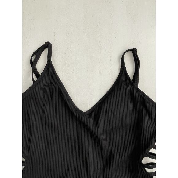 Victoria's Secret Pink Swim One Piece Swimsuit Ribbed Strappy - Picture 2 of 8